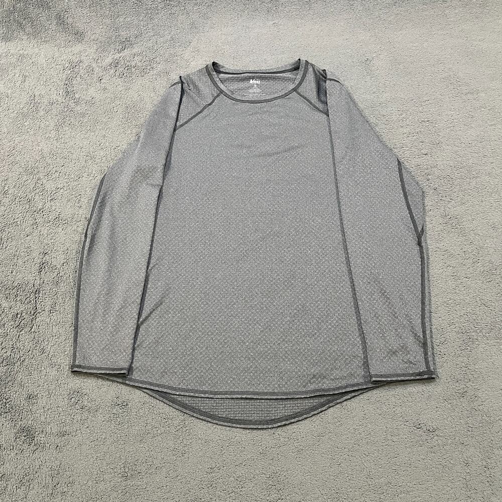 REI Co-op Gray Outdoor Hiking Base Layer Long Sleeve Shirt Women's Size Medium